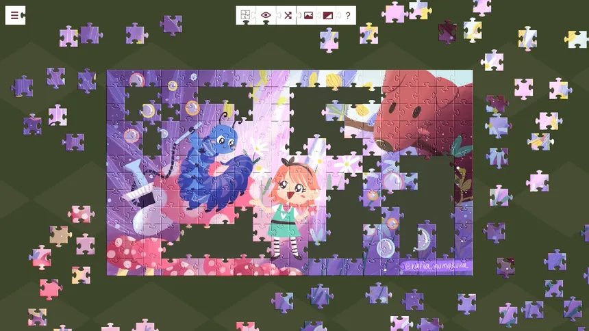 Скриншот 2 к игре Alice in Wonderland - a jigsaw puzzle tale
