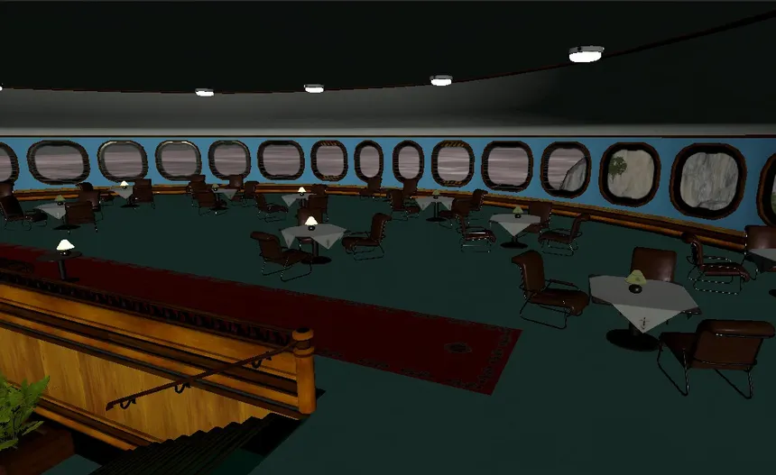 Скриншот 4 к игре VR Zeppelin Airship Trips: Flying hotel experiences in VR