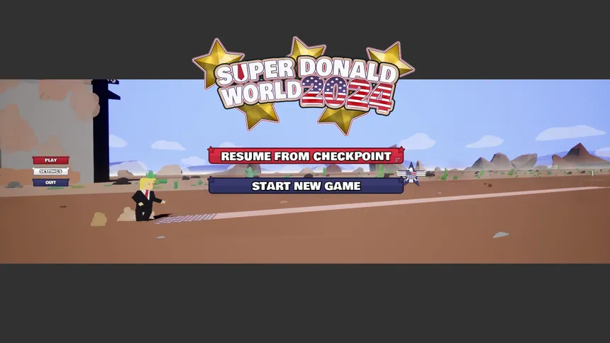 Скриншот 6 к игре Super Donald World 2024 🦅