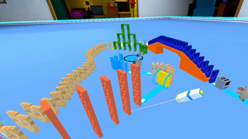 Скриншот 1 к игре Bulk Dominoes VR: Kinetic Rush