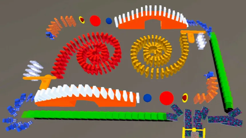 Скриншот 3 к игре Bulk Dominoes VR: Kinetic Rush
