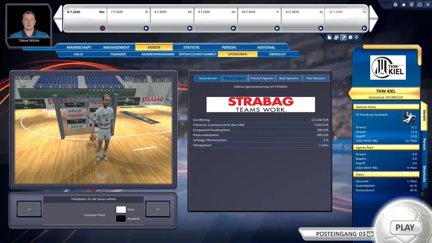 Скриншот 3 к игре Handball Manager 2021
