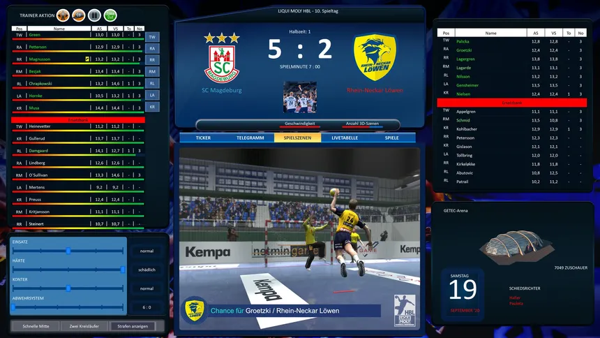 Скриншот 4 к игре Handball Manager 2021