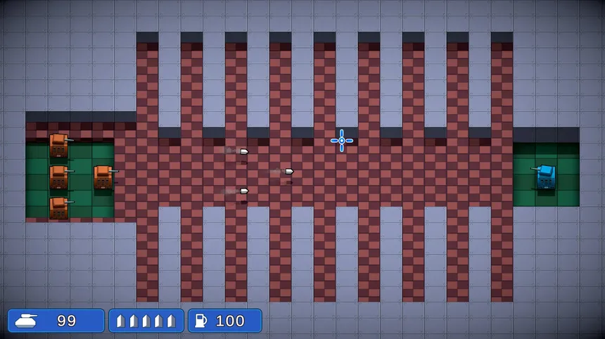 Скриншот 1 к игре Tiny Toy Tanks