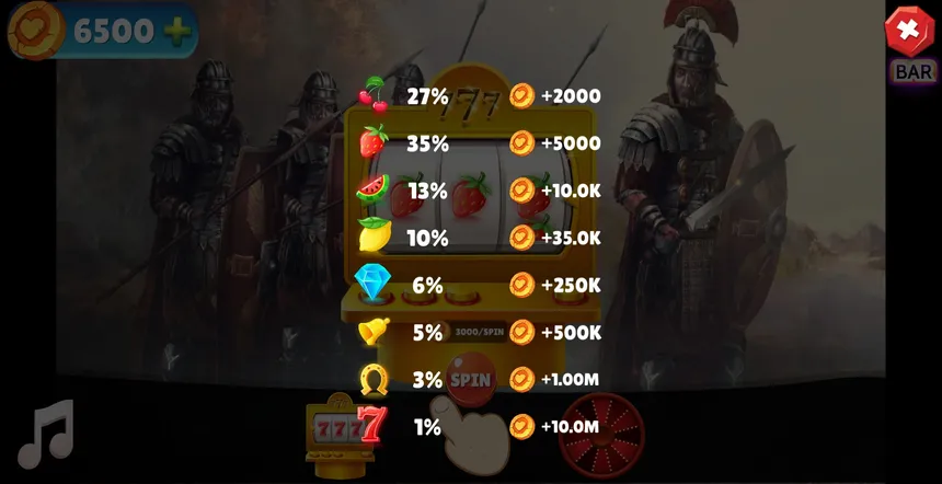 Скриншот 6 к игре Ancient Warriors Casino Jackpot