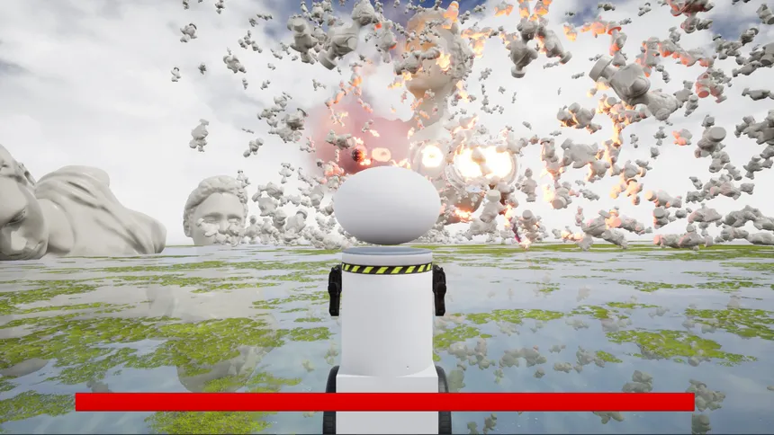 Скриншот 1 к игре Eugene's Dream: The Daily Ins And Outs Of A Sane Robot In An Insane World