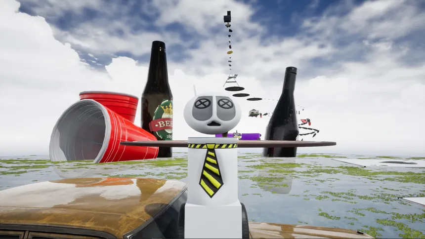 Скриншот 2 к игре Eugene's Dream: The Daily Ins And Outs Of A Sane Robot In An Insane World