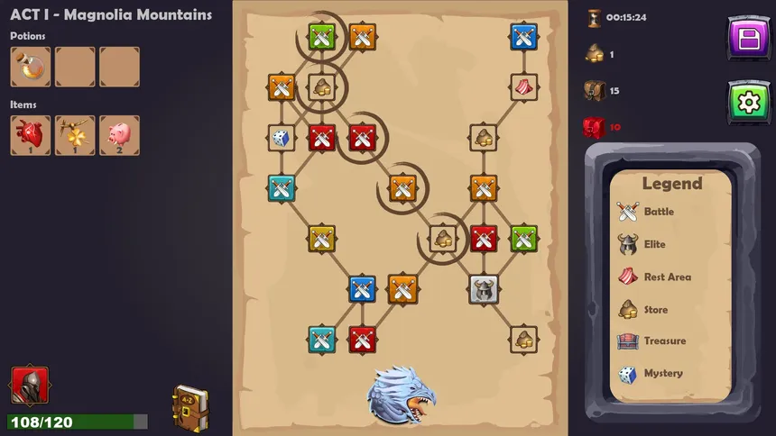 Скриншот 1 к игре Tetrogue Dragons