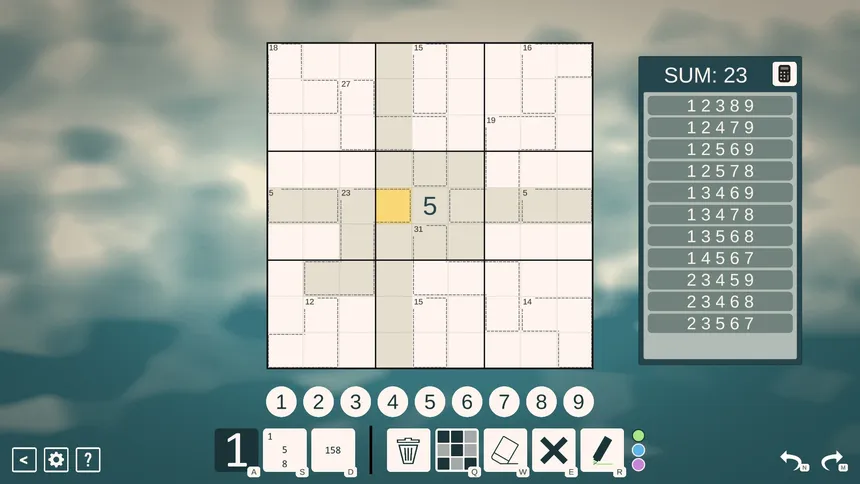 Скриншот 1 к игре Killer Sudoku