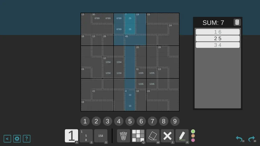Скриншот 4 к игре Killer Sudoku