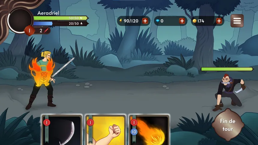 Скриншот 2 к игре Tales of Finariel : Card based RPG