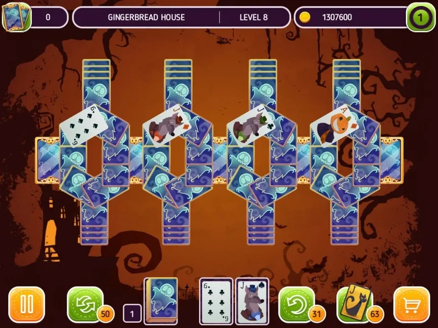 Скриншот 2 к игре Solitaire Halloween Story