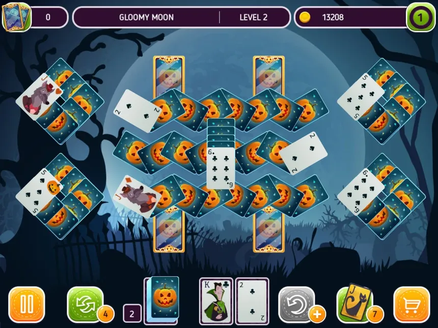 Скриншот 3 к игре Solitaire Halloween Story