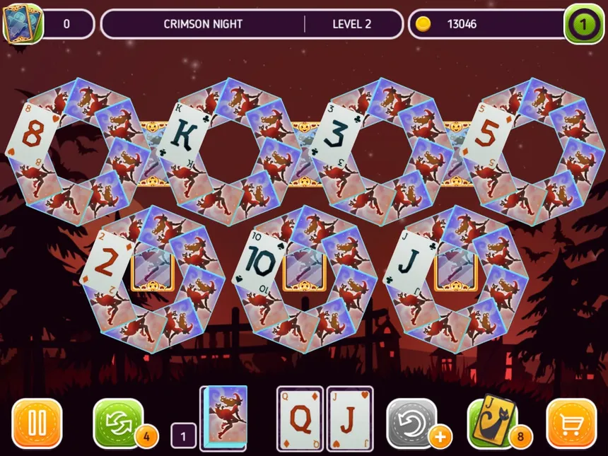 Скриншот 5 к игре Solitaire Halloween Story