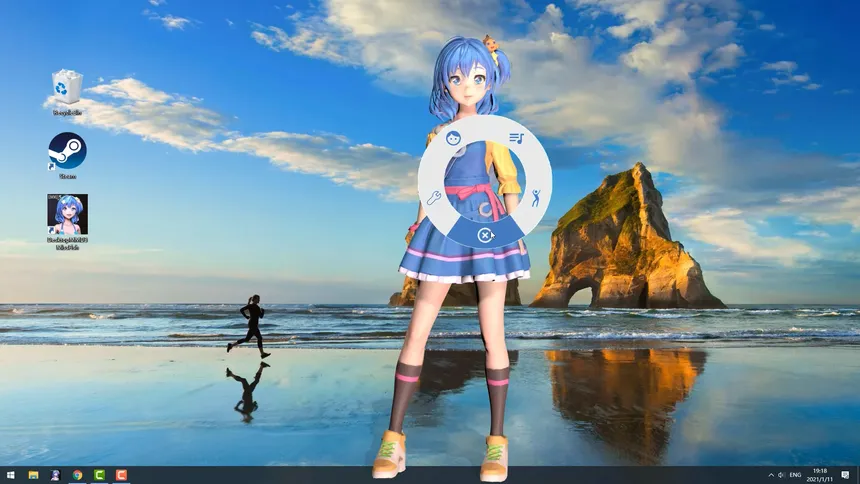 Скриншот 1 к игре DesktopMMD3:Miss Fish