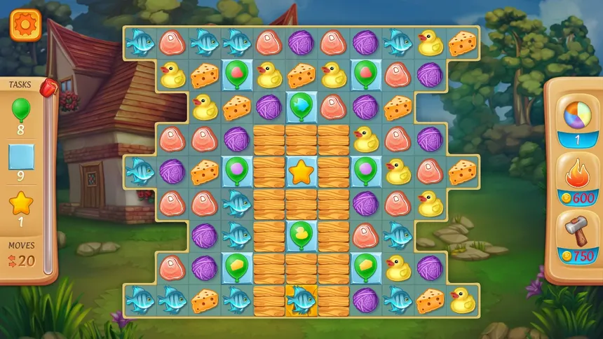 Скриншот 3 к игре World of Pets: Match 3 and Decorate