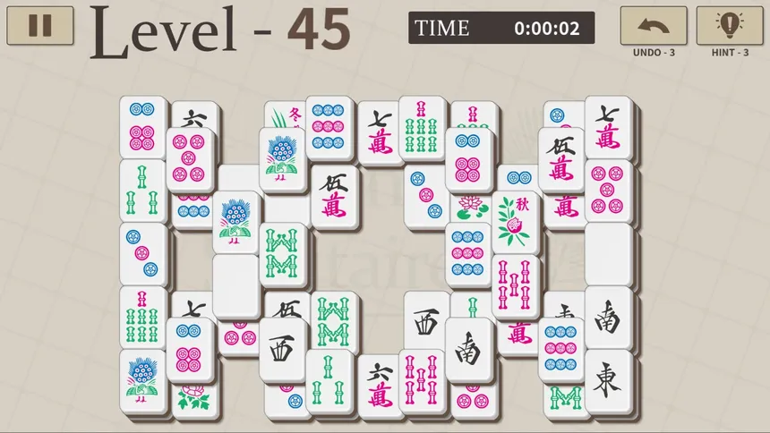 Скриншот 3 к игре Mahjong Solitaire 100