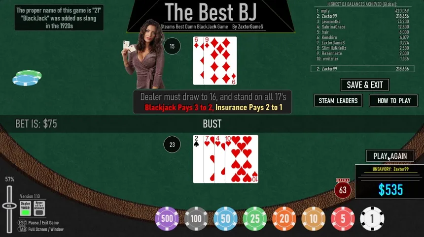Скриншот 5 к игре The Best BJ