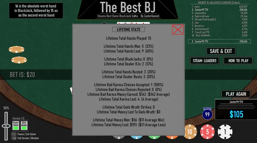 Скриншот 7 к игре The Best BJ