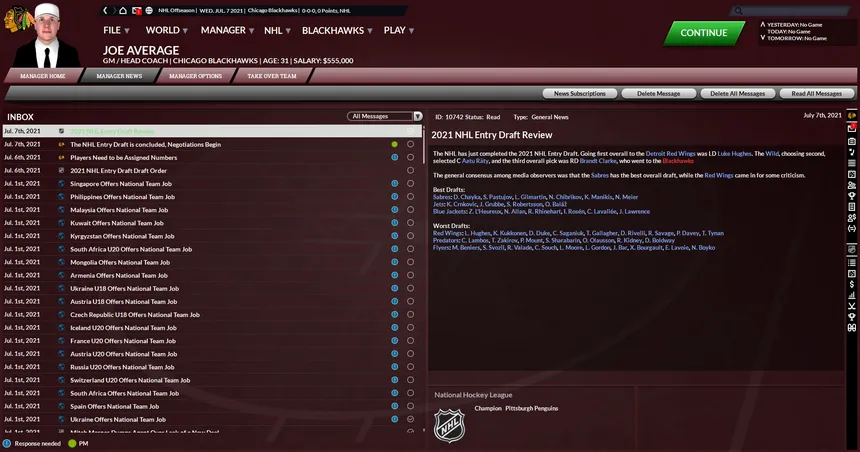 Скриншот 6 к игре Franchise Hockey Manager 7