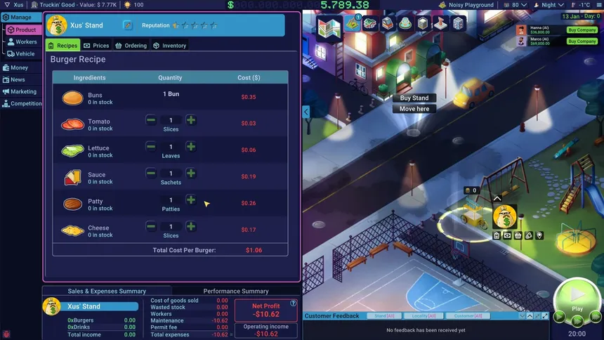 Скриншот 2 к игре Business Heroes: Street Grub