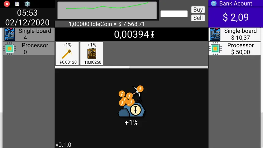 Скриншот 1 к игре IdleCoin