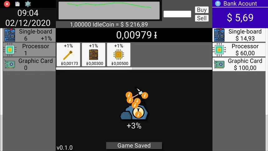 Скриншот 2 к игре IdleCoin