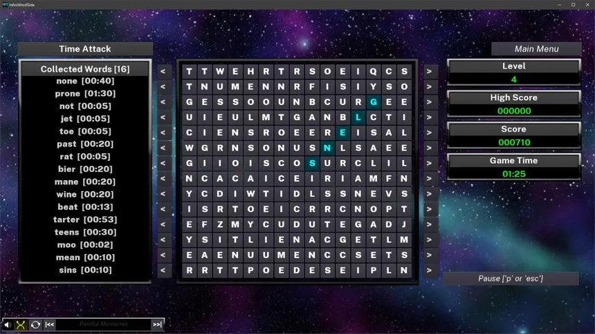 Скриншот 4 к игре InfiniWordSlide