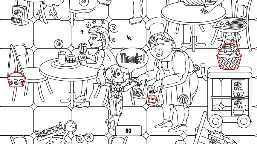 Скриншот 2 к игре 100 hidden cupcakes