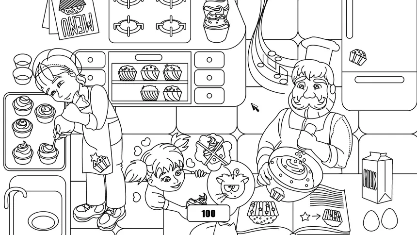 Скриншот 3 к игре 100 hidden cupcakes