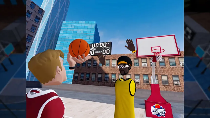 Скриншот 1 к игре Pickup Basketball VR