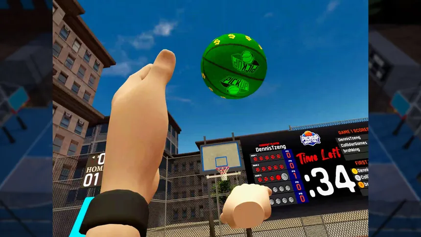 Скриншот 2 к игре Pickup Basketball VR