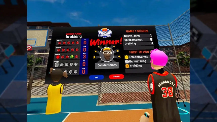 Скриншот 5 к игре Pickup Basketball VR