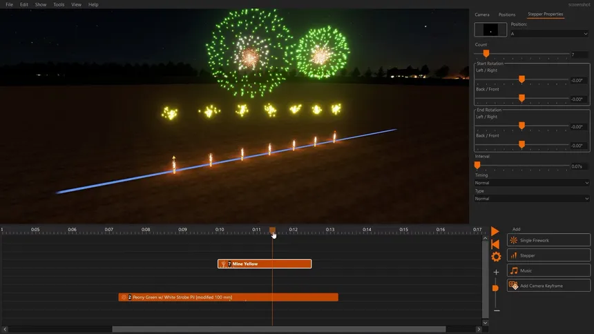 Скриншот 2 к игре FWsim - Fireworks Display Simulator