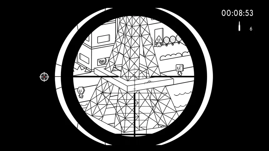 Скриншот 1 к игре Geometric Sniper - Blood in Paris