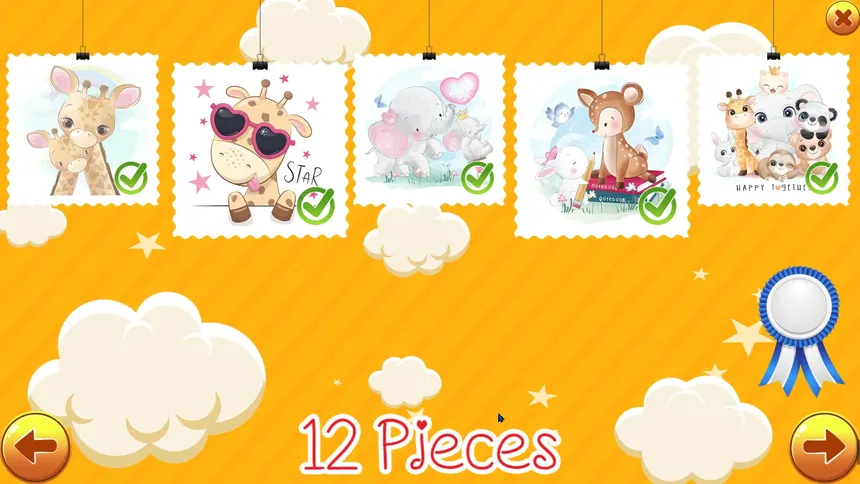 Скриншот 1 к игре Cute animal jigsaw puzzle