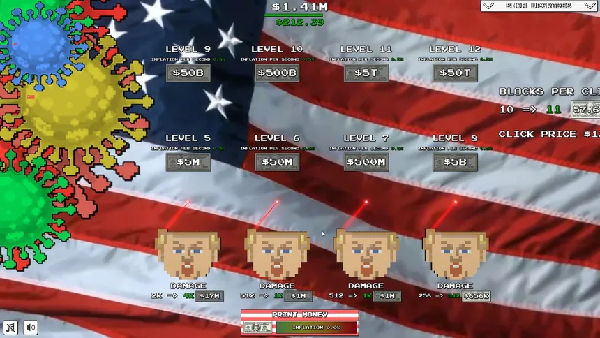 Скриншот 3 к игре Trump VS Covid: Save The World Clicker