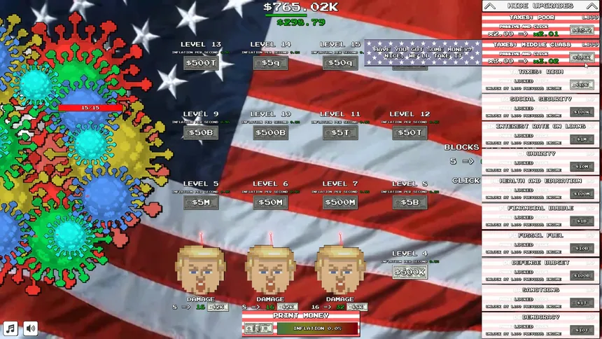 Скриншот 5 к игре Trump VS Covid: Save The World Clicker