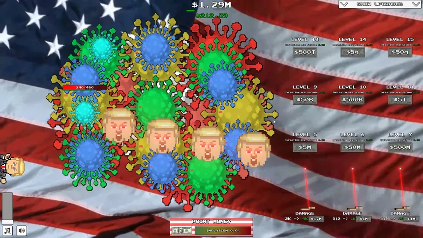 Скриншот 8 к игре Trump VS Covid: Save The World Clicker