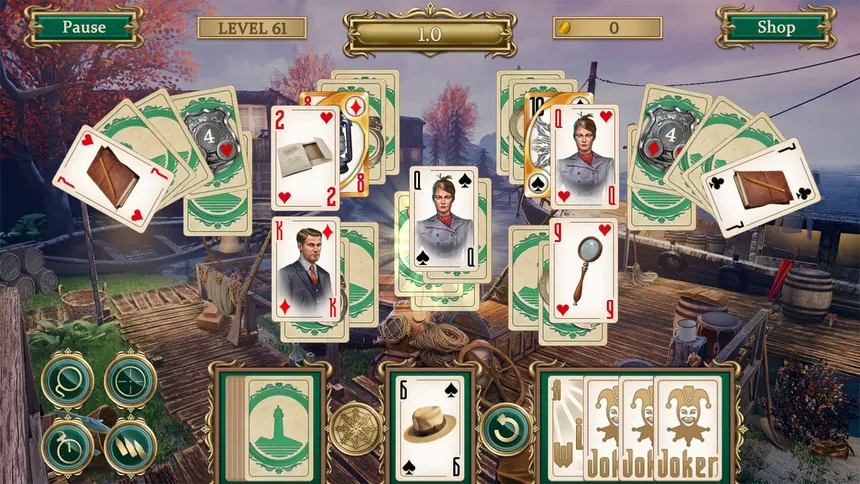 Скриншот 1 к игре Detective notes. Lighthouse Mystery Solitaire