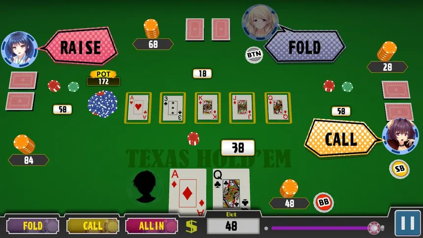 Скриншот 2 к игре Poker Pretty Girls Battle : Fantasy World Edition