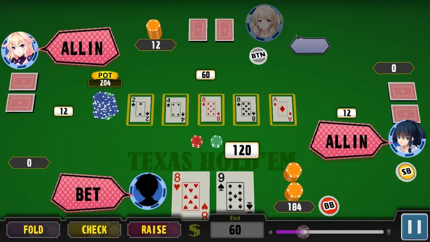 Скриншот 3 к игре Poker Pretty Girls Battle : Fantasy World Edition