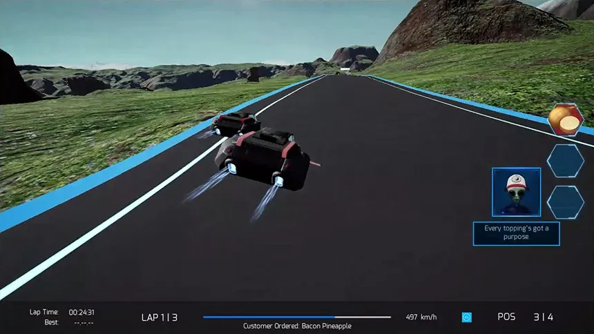 Скриншот 1 к игре Cygnus Pizza Race