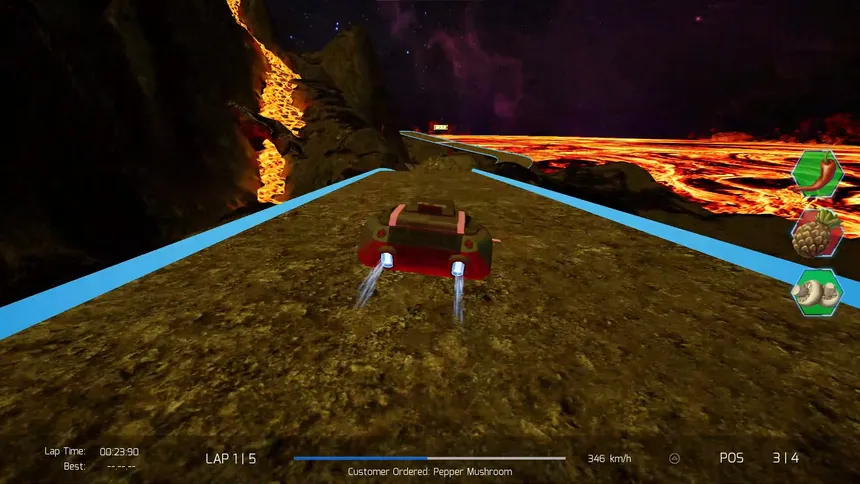 Скриншот 4 к игре Cygnus Pizza Race