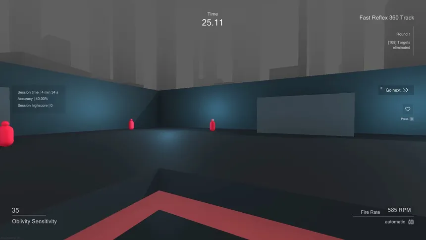Скриншот 2 к игре Oblivity - Find your perfect Sensitivity