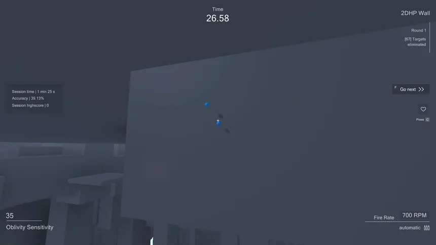 Скриншот 3 к игре Oblivity - Find your perfect Sensitivity