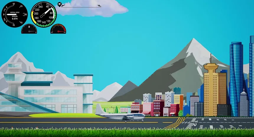 Скриншот 2 к игре Pan-Arcade Airlines