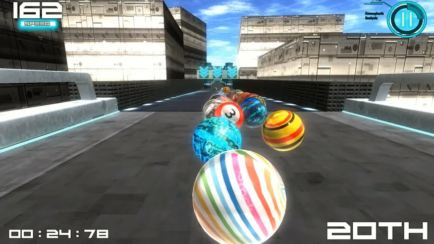 Скриншот 2 к игре Marble Ball Racing