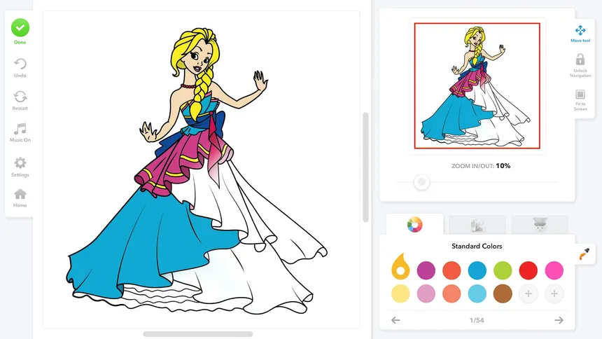 Скриншот 1 к игре Coloring Book for Kids