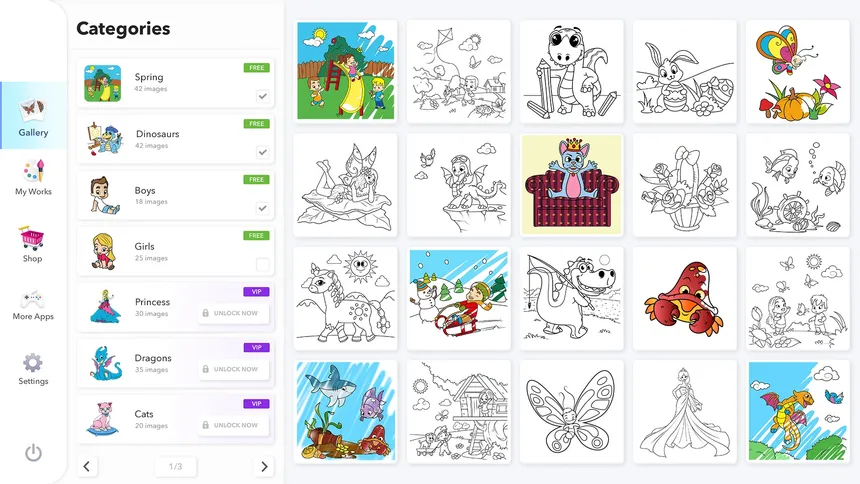 Скриншот 4 к игре Coloring Book for Kids